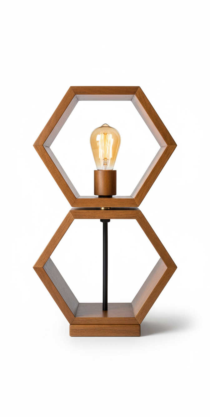 Table lamp wood
