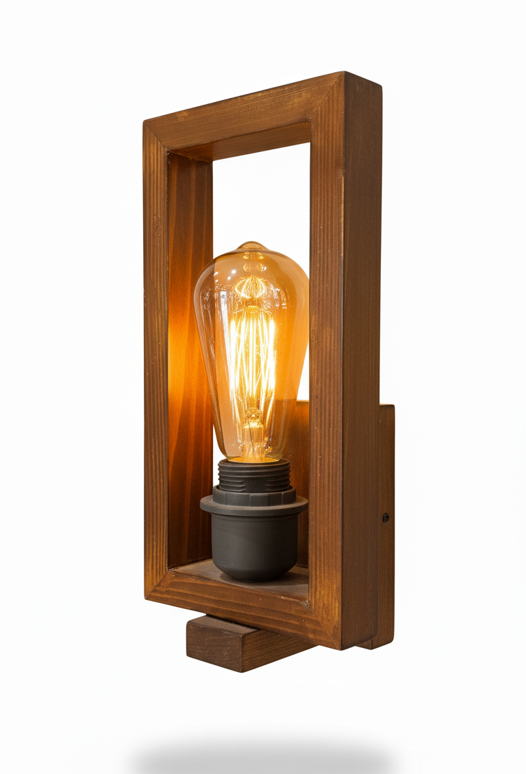 wood wall light