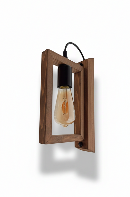 wood wall light