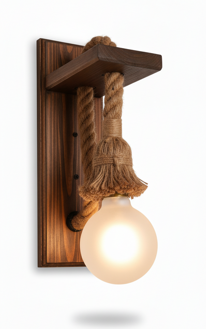 wood wall light