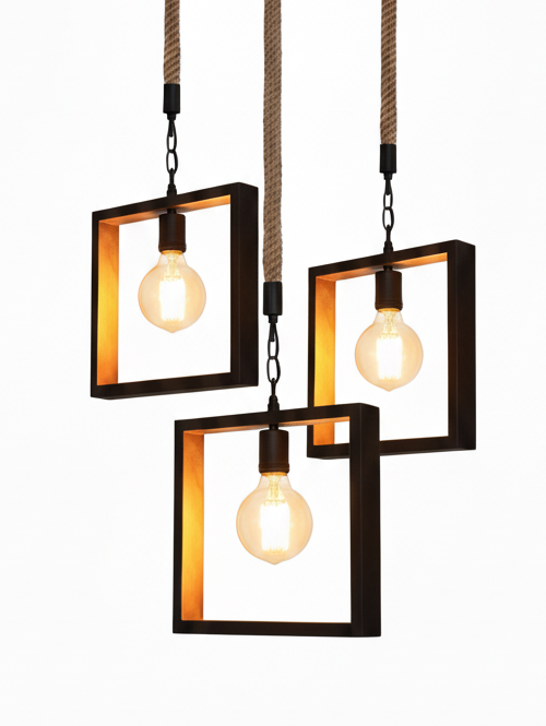 triple square hanging