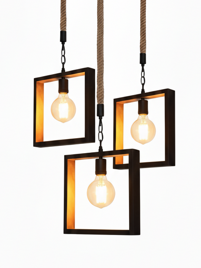 triple square hanging