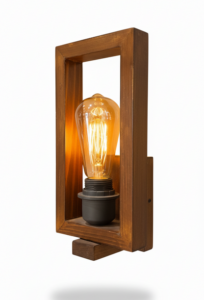 wood wall light