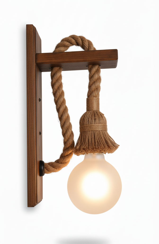 wood wall light