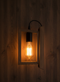 wood wall light