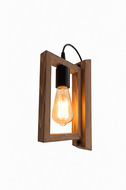 wood wall light