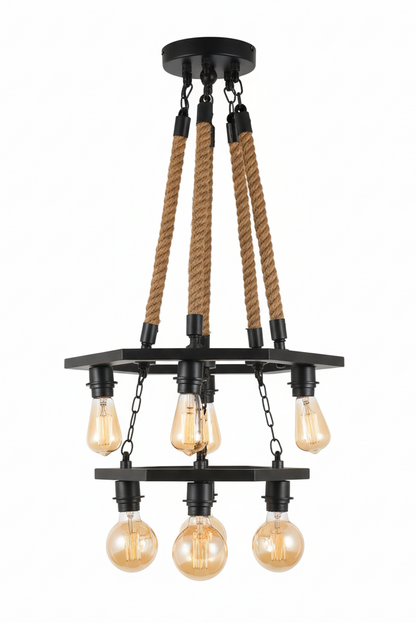 Hexagonal wood hanging