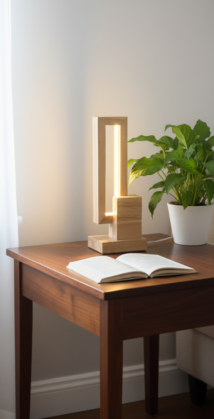 Table lamp wood
