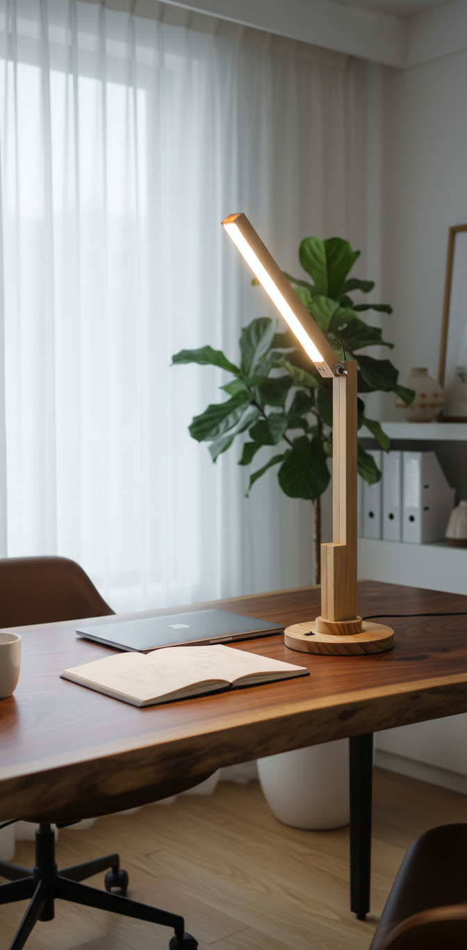 Table lamp wood