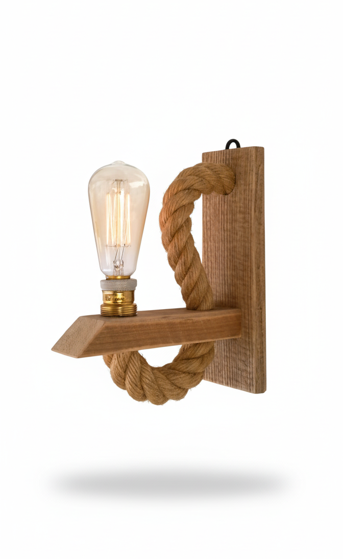 wood wall light