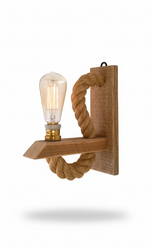 wood wall light