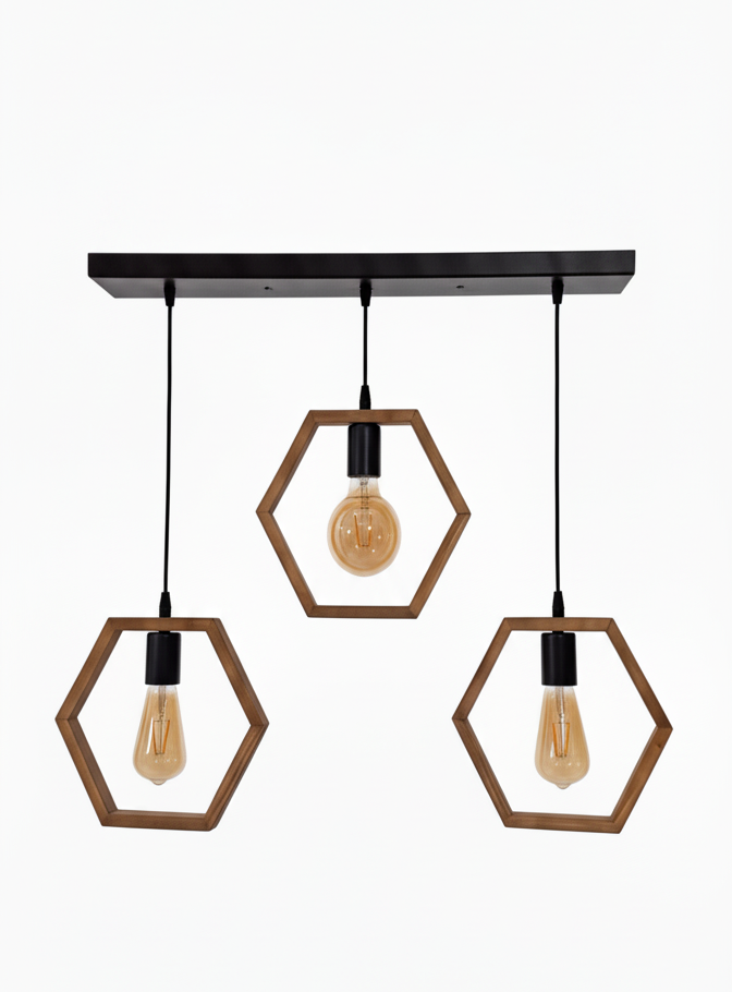 3 pcs wood hanging