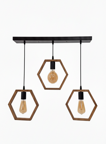 3 pcs wood hanging