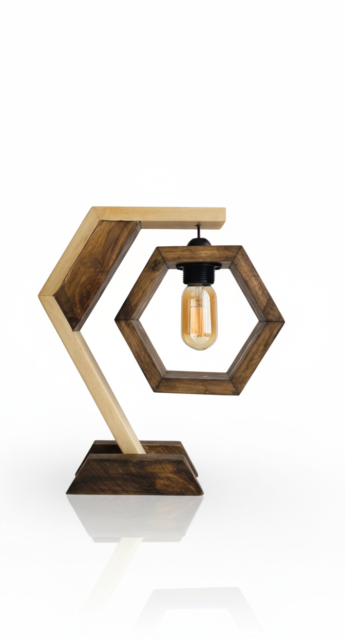 Table lamp wood