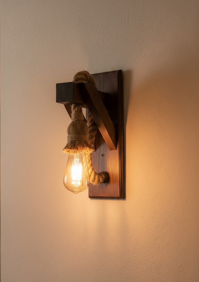 wall light wood