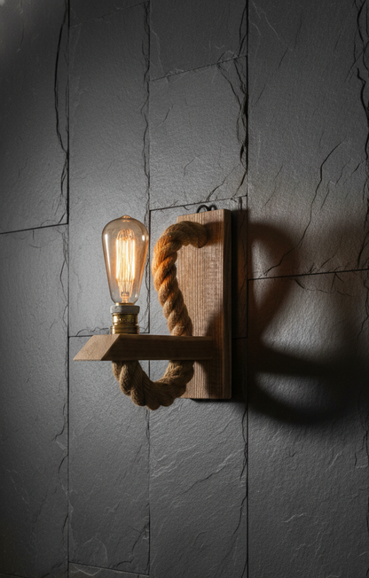 wood wall light
