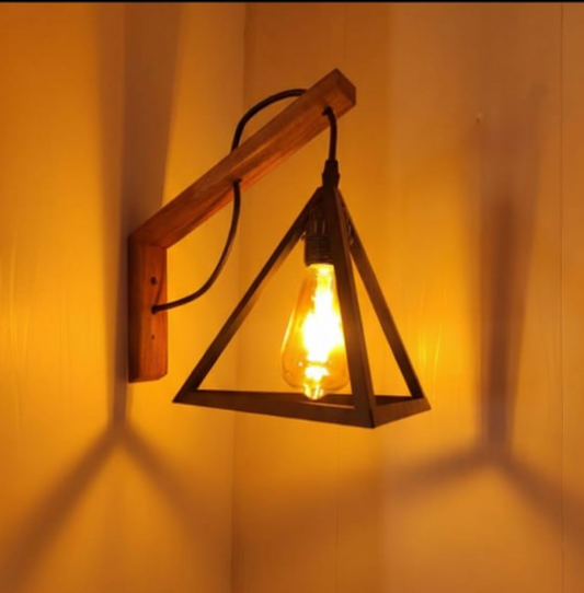 wall light wood metal