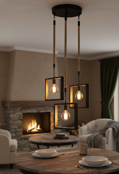 triple square hanging